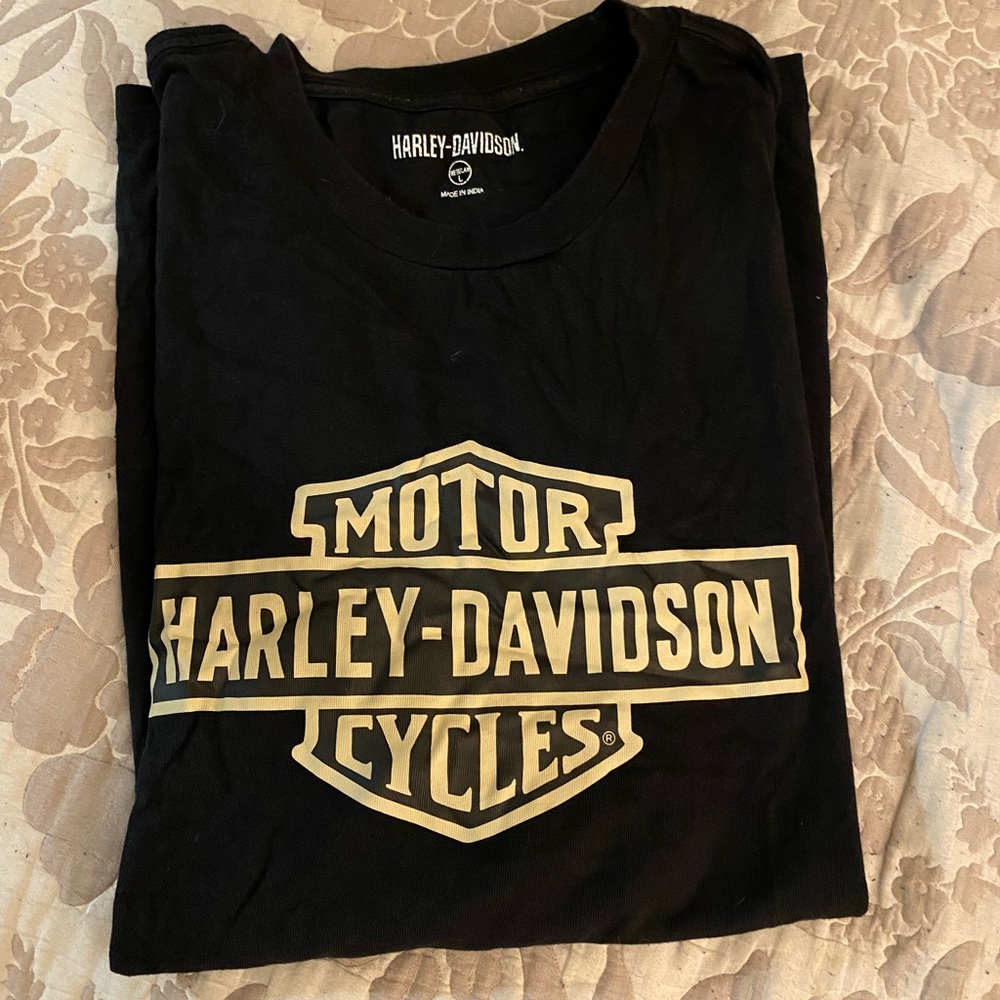 Harley Davidson motorcycles black cotton t-shirt